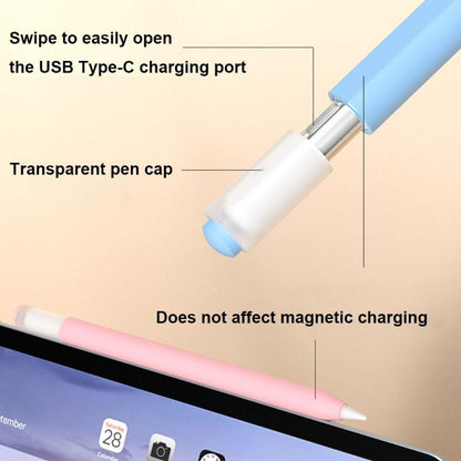 For Apple Pencil (USB-C) Jelly Silicone Stylus Pen Protective Cover(Midnight Blue) - Pencil Accessories by PMC Jewellery | Online Shopping South Africa | PMC Jewellery | Buy Now Pay Later Mobicred