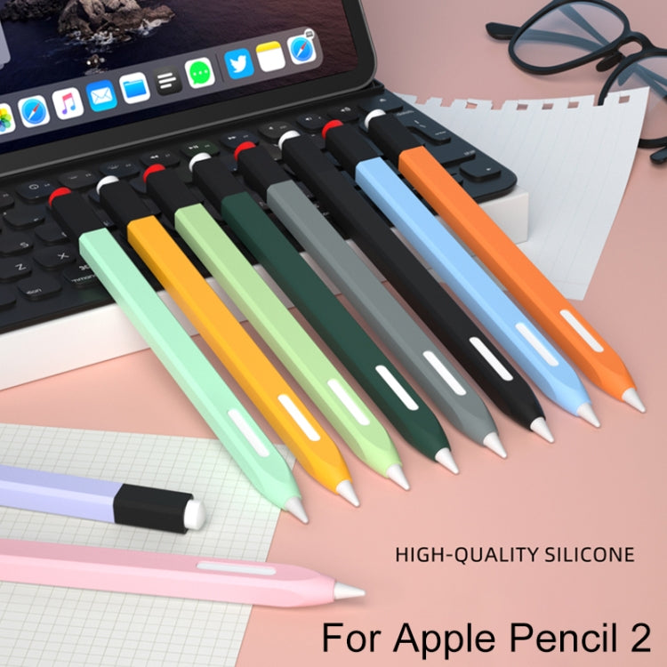 For Apple Pencil 2 Retro Pencil Style Stylus Pen Protective Case(Yellow) - Pencil Accessories by PMC Jewellery | Online Shopping South Africa | PMC Jewellery | Buy Now Pay Later Mobicred