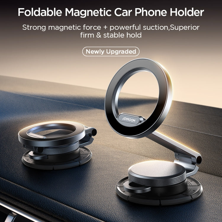 JOYROOM JR-ZS373 Foldable Magnetic Car Phone Holder(Silver) - Car Holders by JOYROOM | Online Shopping South Africa | PMC Jewellery | Buy Now Pay Later Mobicred