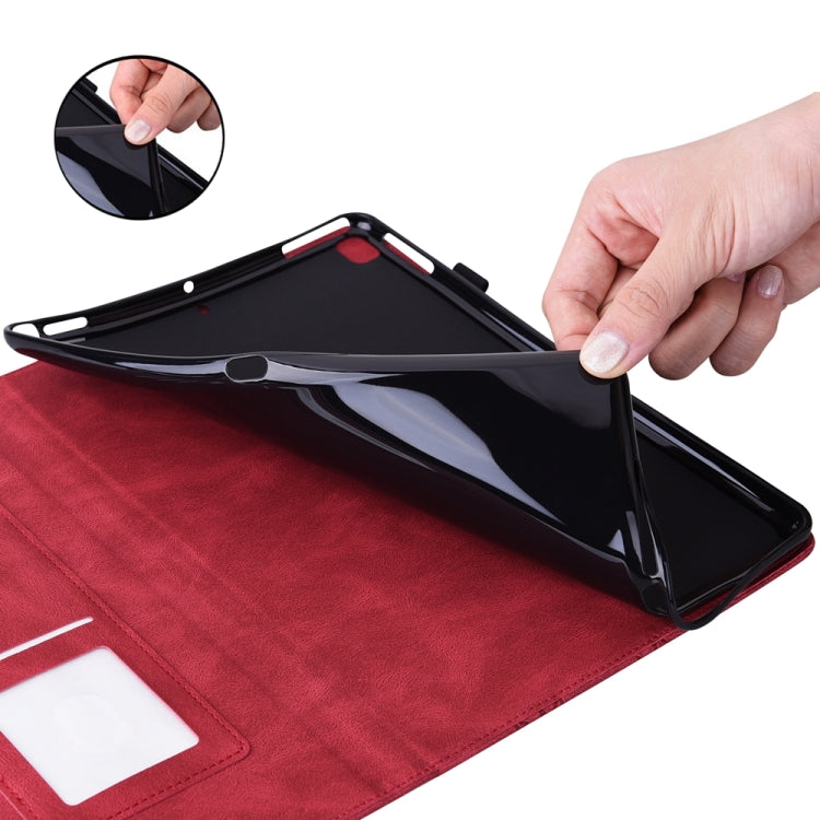 For iPad Pro 11 2024 Big Butterfly Embossed Leather Tablet Case(Red) - iPad Pro 11 2024 Cases by PMC TechLife | Online Shopping South Africa | PMC TechLife | Buy Now Pay Later Mobicred