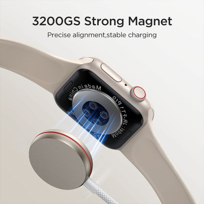 JOYROOM S-IW011 3.5W Magnetic Wireless Charger For Apple Watch Series, Length: 1.2m(White) - Charger / Holder by JOYROOM | Online Shopping South Africa | PMC Jewellery