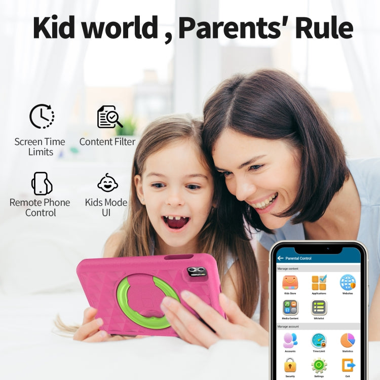 Pritom B8K WiFi Kid Tablet 8 inch,  4GB+64GB, Android 13 Allwinner A523 Octa Core CPU Support Parental Control Google Play(Pink) -  by PRITOM | Online Shopping South Africa | PMC Jewellery