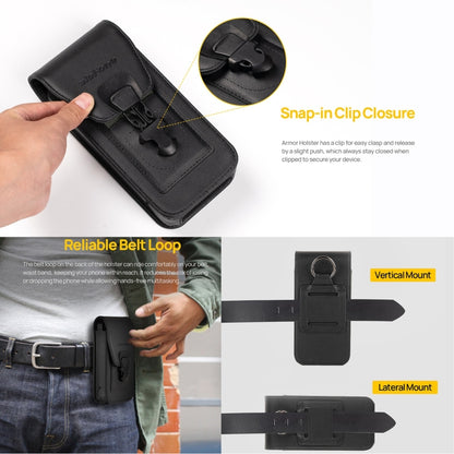 For Ulefone Armor 24 Ulefone Armor Holster Multi-Purpose Phone Pouch Waist Bag(Black) - Ulefone Cases by Ulefone | Online Shopping South Africa | PMC Jewellery | Buy Now Pay Later Mobicred