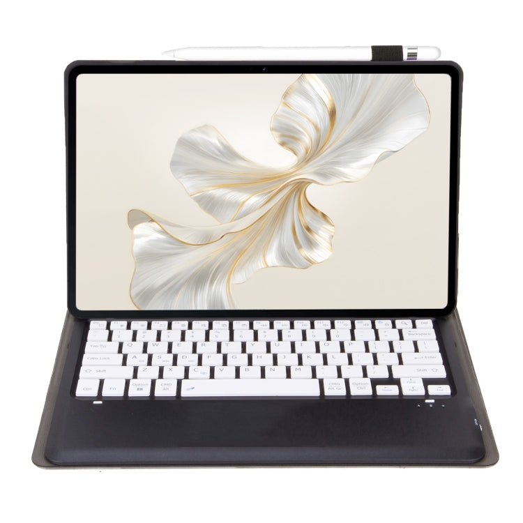 For Honor Pad 9 AH19 TPU Ultra-thin Detachable Bluetooth Keyboard Tablet Leather Case(Black + White) - Huawei Keyboard by PMC TechLife | Online Shopping South Africa | PMC TechLife