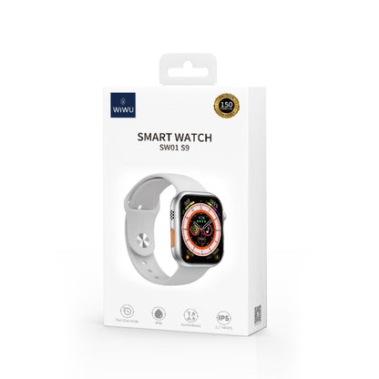 WIWU SW01 S9 2.1 inch IPS Screen IP68 Waterproof Bluetooth Smart Watch(Silver) - Smart Watches by WIWU | Online Shopping South Africa | PMC Jewellery | Buy Now Pay Later Mobicred