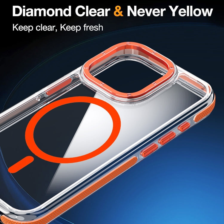 For iPhone 11 Pro Max Dual-Color Clear Acrylic Hybrid TPU MagSafe Phone Case(Blue) - iPhone 11 Pro Max Cases by PMC TechLife | Online Shopping South Africa | PMC TechLife