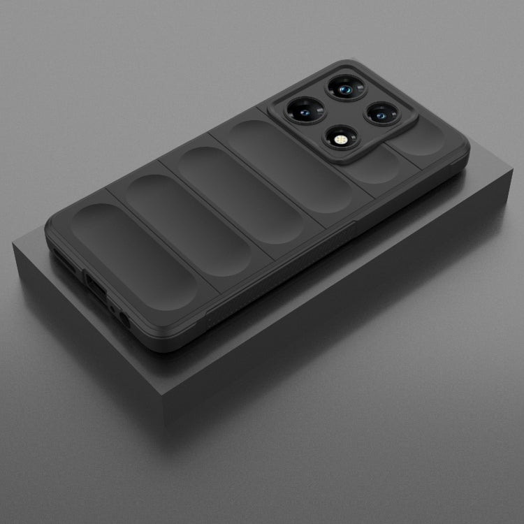 For Infinix Note 30 Pro X6788 Magic Shield TPU + Flannel Phone Case(Black) - Infinix Cases by PMC TechLife | Online Shopping South Africa | PMC TechLife | Buy Now Pay Later Mobicred