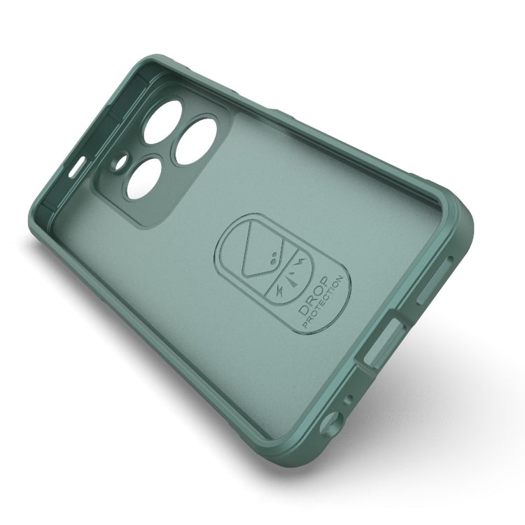 For Tecno Spark Go 2024 / 20C / Pop 8 Magic Shield TPU + Flannel Phone Case(Black) - Tecno Cases by PMC Jewellery | Online Shopping South Africa | PMC Jewellery | Buy Now Pay Later Mobicred