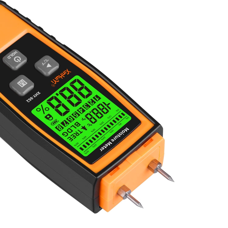RZ862 Detachable Probe Wood Moisture Tester(Orange) - PH & Moisture Meter by PMC TechLife | Online Shopping South Africa | PMC TechLife | Buy Now Pay Later Mobicred