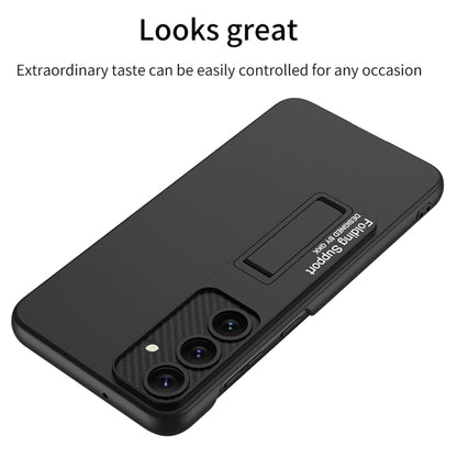 For Samsung Galaxy S24+ 5G GKK Ultra-thin Shockproof Phone Case with Holder(Black) - Galaxy S24+ 5G Cases by GKK | Online Shopping South Africa | PMC Jewellery | Buy Now Pay Later Mobicred