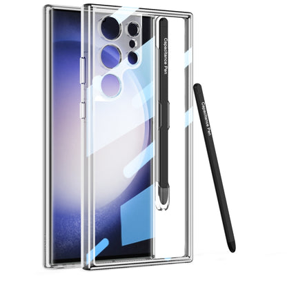 For Samsung Galaxy S24 Ultra 5G GKK Space Frame Transparent PC + TPU Phone Case with Pen(Transparent) - Galaxy S24 Ultra 5G Cases by GKK | Online Shopping South Africa | PMC Jewellery | Buy Now Pay Later Mobicred