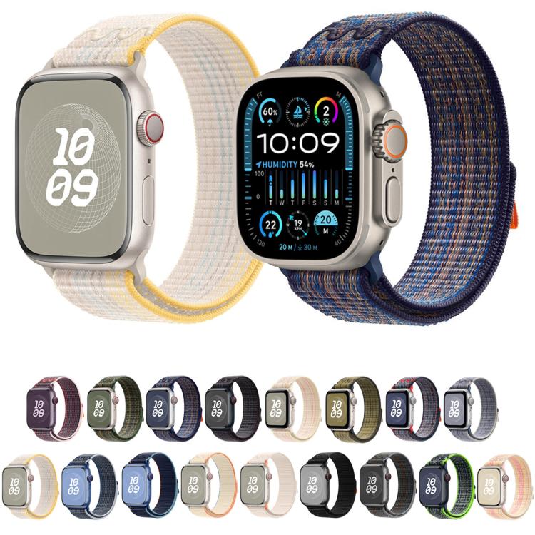 For Apple Watch Series 6 40mm Loop Nylon Watch Band(Milky White) - free shipping - PMC TechLife - Order now!