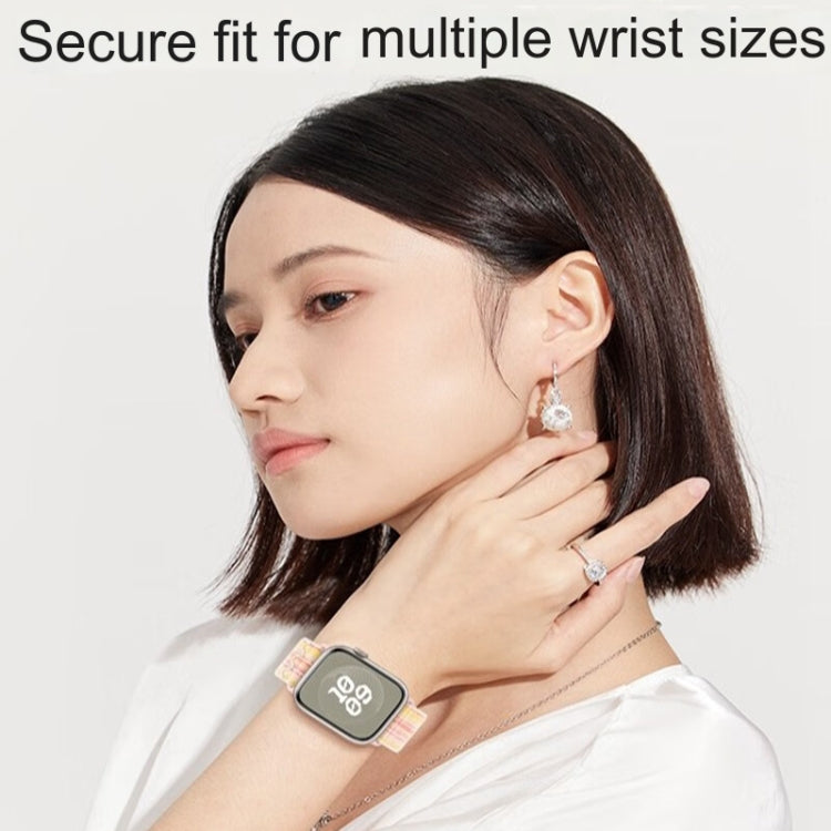 For Apple Watch Ultra 2 49mm Loop Nylon Watch Band(Starlight) - Watch Bands by PMC Jewellery | Online Shopping South Africa | PMC Jewellery | Buy Now Pay Later Mobicred