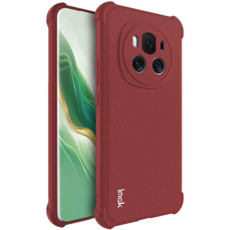 For Honor Magic6 5G imak Shockproof Airbag TPU Phone Case(Matte Red) - Honor Cases by imak | Online Shopping South Africa | PMC Jewellery | Buy Now Pay Later Mobicred