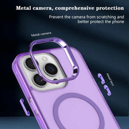 For iPhone 15 Plus Electroplated IMD Magsafe PC Hybrid TPU Phone Case(Purple) - iPhone 15 Plus Cases by PMC Jewellery | Online Shopping South Africa | PMC Jewellery