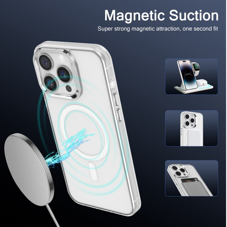 For iPhone 13 Electroplated IMD Magsafe PC Hybrid TPU Phone Case(White) - iPhone 13 Cases by PMC Jewellery | Online Shopping South Africa | PMC Jewellery