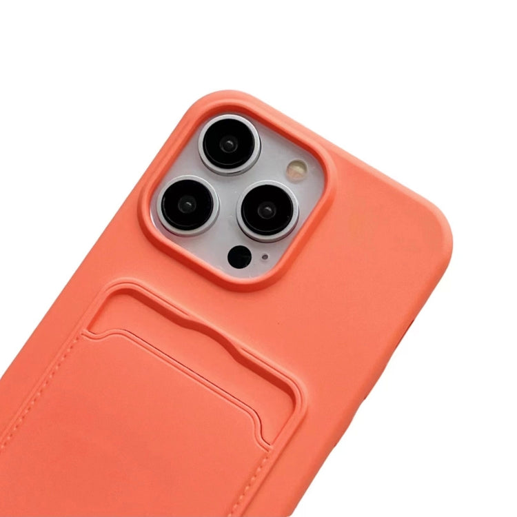For iPhone 16 Pro Max Card Slot Liquid Silicone Phone Case with Lanyard(Coffee) - free shipping - PMC TechLife - Order now!