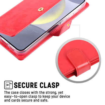 For Samsung Galaxy S24 5G GOOSPERY MANSOOR DIARY 9 Card Slots Leather Phone Case(Rose Red) - Galaxy S24 5G Cases by GOOSPERY | Online Shopping South Africa | PMC Jewellery | Buy Now Pay Later Mobicred