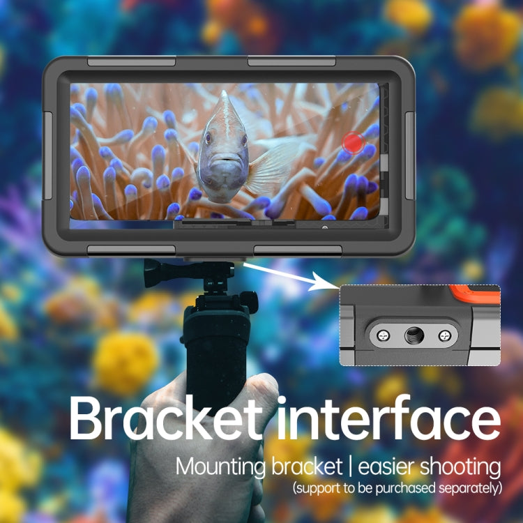 Diving Shell Gen2 Upgrade IP68 Waterproof Phone Case(Black Orange) - free shipping - PMC TechLife - Order now!