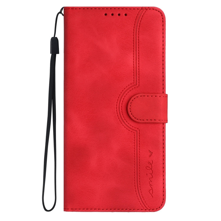 For Tecno Spark Go 2024 Heart Pattern Skin Feel Leather Phone Case(Red) - Tecno Cases by PMC Jewellery | Online Shopping South Africa | PMC Jewellery | Buy Now Pay Later Mobicred