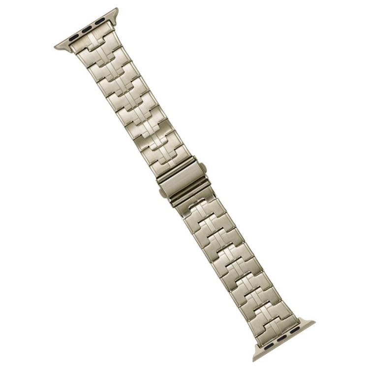 For Apple Watch Series 6 44mm Stainless Steel Watch Band(Titanium) - Watch Bands by PMC TechLife | Online Shopping South Africa | PMC TechLife