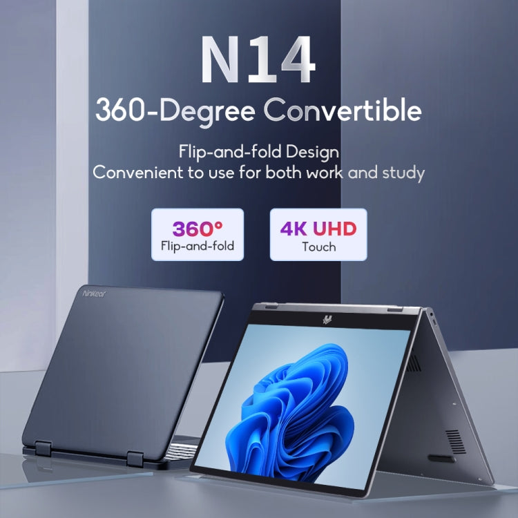Ninkear N14 Yoga 14 inch Laptop, 16GB+1TB, Windows 11 Home Intel Alder Lake-N95 4K UHD Touch Screen(EU Plug) - Others by PMC Jewellery | Online Shopping South Africa | PMC Jewellery