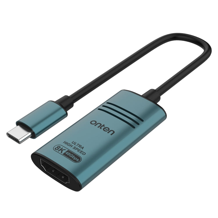 Onten UC981 8K 30Hz USB-C / Type-C to HDMI Video Converter Adapter(Pine Green) - Cable & Adapters by Onten | Online Shopping South Africa | PMC Jewellery | Buy Now Pay Later Mobicred