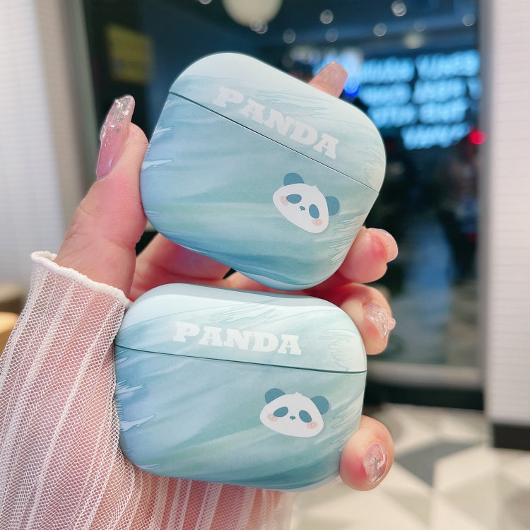 For AirPods Pro Panda PC Matte Earphone Protective Case - For AirPods Pro by PMC Jewellery | Online Shopping South Africa | PMC Jewellery | Buy Now Pay Later Mobicred