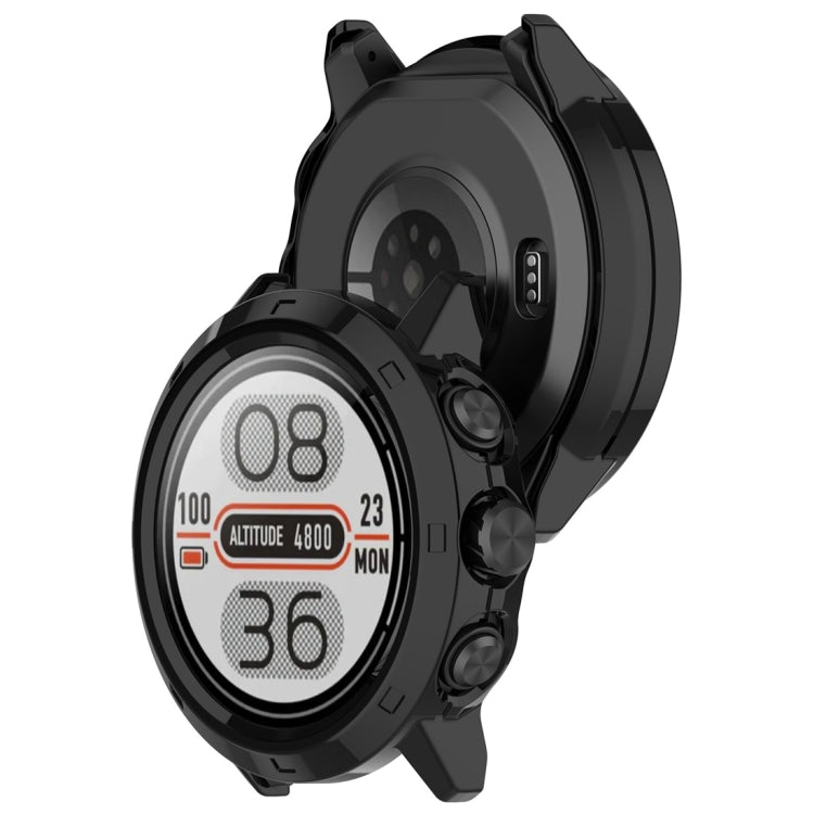 For Coros Apex 2 Pro Half Coverage Hollow PC Watch Protective Case(Black) - Watch Case by PMC TechLife | Online Shopping South Africa | PMC TechLife
