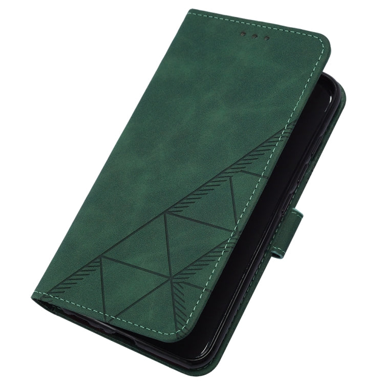 For Google Pixel 9 Crossbody 3D Embossed Flip Leather Phone Case(Dark Green) - Google Cases by PMC Jewellery | Online Shopping South Africa | PMC Jewellery | Buy Now Pay Later Mobicred