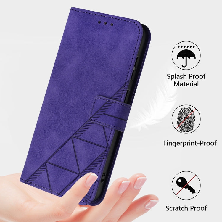 For Google Pixel 9 Pro XL Crossbody 3D Embossed Flip Leather Phone Case(Purple) - Google Cases by PMC Jewellery | Online Shopping South Africa | PMC Jewellery | Buy Now Pay Later Mobicred