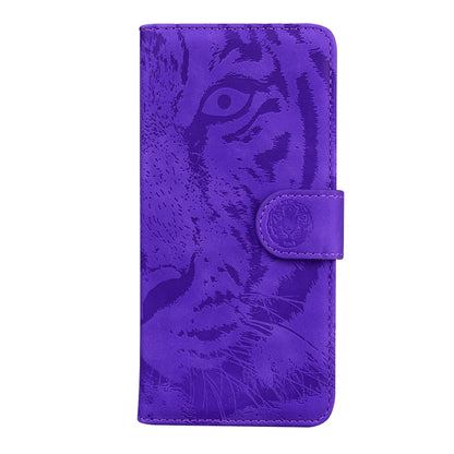 For Google Pixel 9 Tiger Embossing Pattern Flip Leather Phone Case(Purple) - Google Cases by PMC Jewellery | Online Shopping South Africa | PMC Jewellery | Buy Now Pay Later Mobicred