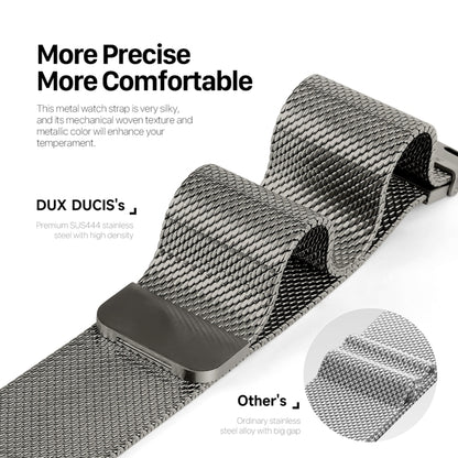 For Apple Watch SE 2023 44mm DUX DUCIS Milanese Pro Series Stainless Steel Watch Band(Graphite) - Watch Bands by DUX DUCIS | Online Shopping South Africa | PMC Jewellery