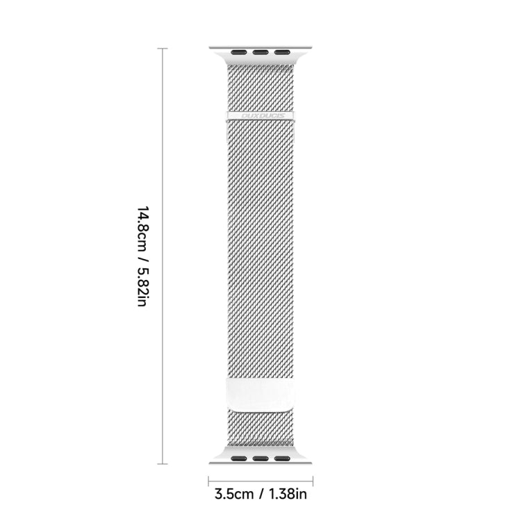 For Apple Watch SE 2023 44mm DUX DUCIS Milanese Pro Series Stainless Steel Watch Band(Silver) - Watch Bands by DUX DUCIS | Online Shopping South Africa | PMC Jewellery