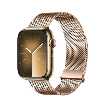 For Apple Watch Series 9 41mm DUX DUCIS Milanese Pro Series Stainless Steel Watch Band(Gold) - Watch Bands by DUX DUCIS | Online Shopping South Africa | PMC Jewellery