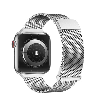 For Apple Watch Series 9 41mm DUX DUCIS Milanese Pro Series Stainless Steel Watch Band(Silver) - Watch Bands by DUX DUCIS | Online Shopping South Africa | PMC Jewellery