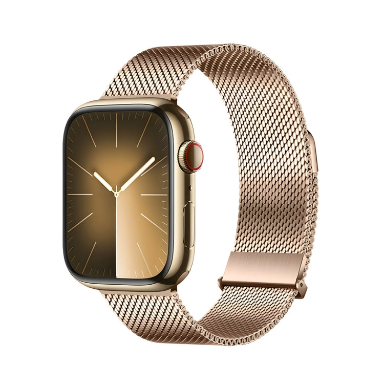 For Apple Watch SE 40mm DUX DUCIS Milanese Pro Series Stainless Steel Watch Band(Gold) - Watch Bands by DUX DUCIS | Online Shopping South Africa | PMC Jewellery | Buy Now Pay Later Mobicred