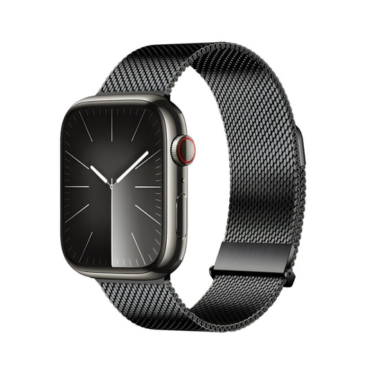 For Apple Watch Series 5 44mm DUX DUCIS Milanese Pro Series Stainless Steel Watch Band(Black) - Watch Bands by DUX DUCIS | Online Shopping South Africa | PMC Jewellery