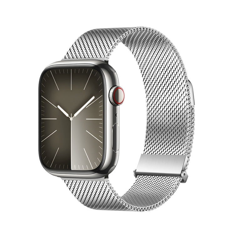 For Apple Watch Series 4 40mm DUX DUCIS Milanese Pro Series Stainless Steel Watch Band(Silver) - Watch Bands by DUX DUCIS | Online Shopping South Africa | PMC Jewellery