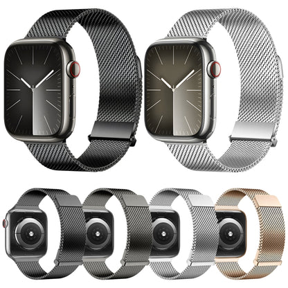 For Apple Watch Series 8 41mm DUX DUCIS Milanese Pro Series Stainless Steel Watch Band(Silver) - Watch Bands by DUX DUCIS | Online Shopping South Africa | PMC Jewellery