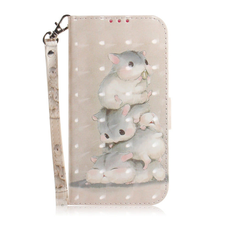 For Google Pixel 9 Pro 3D Colored Horizontal Flip Leather Phone Case(Squirrels) - Google Cases by PMC TechLife | Online Shopping South Africa | PMC TechLife | Buy Now Pay Later Mobicred