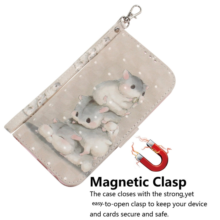 For Google Pixel 9 Pro 3D Colored Horizontal Flip Leather Phone Case(Squirrels) - Google Cases by PMC TechLife | Online Shopping South Africa | PMC TechLife | Buy Now Pay Later Mobicred