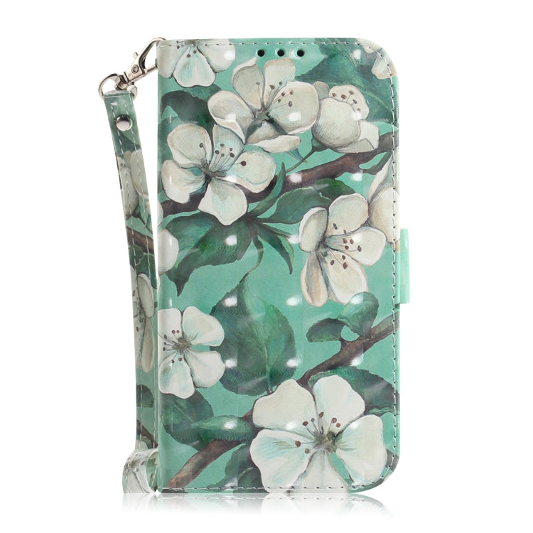 For Google Pixel 9 3D Colored Horizontal Flip Leather Phone Case(Watercolor Flower) - Google Cases by PMC Jewellery | Online Shopping South Africa | PMC Jewellery | Buy Now Pay Later Mobicred