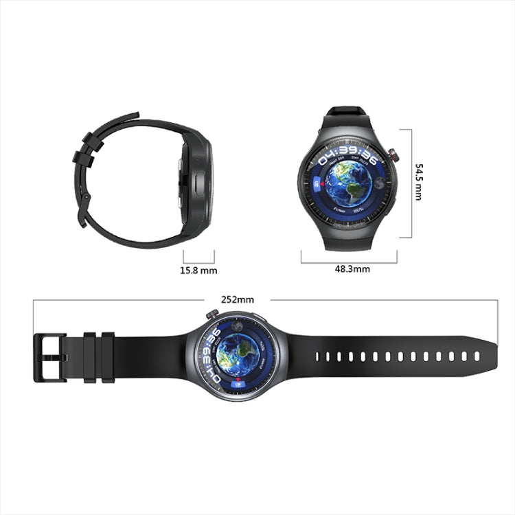 LEMFO DM80 1.43 inch AMOLED Round Screen Smart Watch Android 8.1, Specification:2GB+16GB(Red) - free shipping - PMC TechLife - Order now!