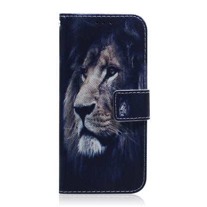 For Google Pixel 9 Pro Coloured Drawing Flip Leather Phone Case(Lion) - Google Cases by PMC Jewellery | Online Shopping South Africa | PMC Jewellery | Buy Now Pay Later Mobicred