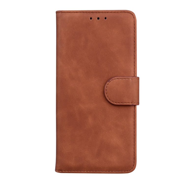 For Google Pixel 9 Pro Skin Feel Pure Color Flip Leather Phone Case(Brown) - Google Cases by PMC Jewellery | Online Shopping South Africa | PMC Jewellery | Buy Now Pay Later Mobicred