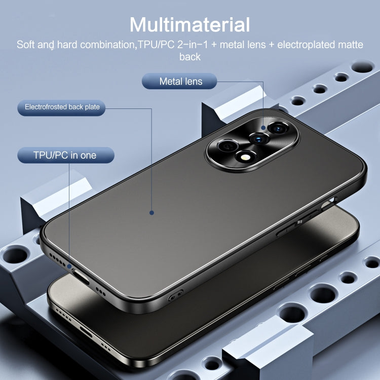 For Huawei nova 12 R-JUST RJ-61 Electroplating Frosted TPU + PC Phone Case(Grey) - Huawei Cases by R-JUST | Online Shopping South Africa | PMC TechLife | Buy Now Pay Later Mobicred