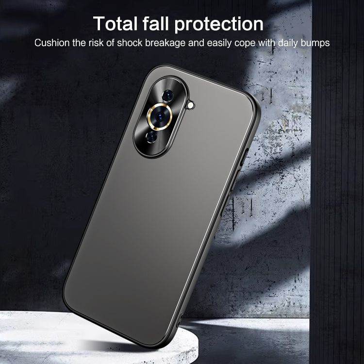 For Huawei nova 10 Pro R-JUST RJ-61 Electroplating Frosted TPU + PC Phone Case(Grey) - Huawei Cases by R-JUST | Online Shopping South Africa | PMC TechLife | Buy Now Pay Later Mobicred