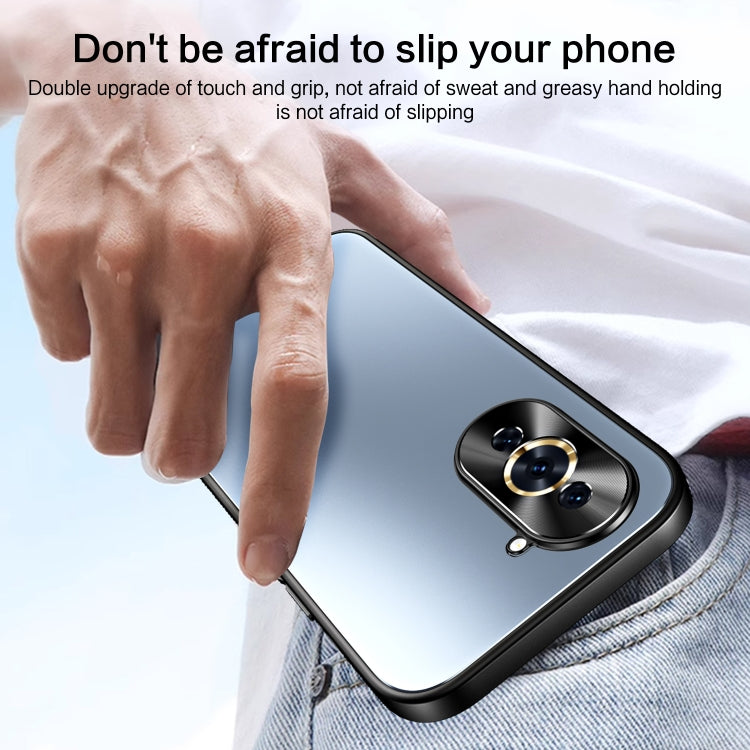For Huawei nova 10 R-JUST RJ-61 Electroplating Frosted TPU + PC Phone Case(Grey) - Huawei Cases by R-JUST | Online Shopping South Africa | PMC TechLife | Buy Now Pay Later Mobicred