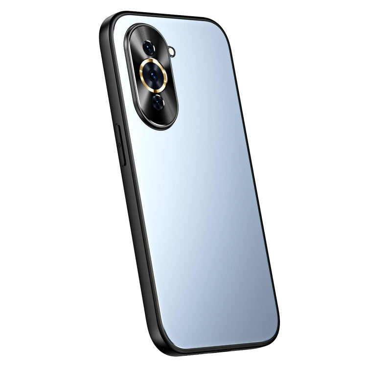 For Huawei nova 10 R-JUST RJ-61 Electroplating Frosted TPU + PC Phone Case(Blue) - Huawei Cases by R-JUST | Online Shopping South Africa | PMC Jewellery